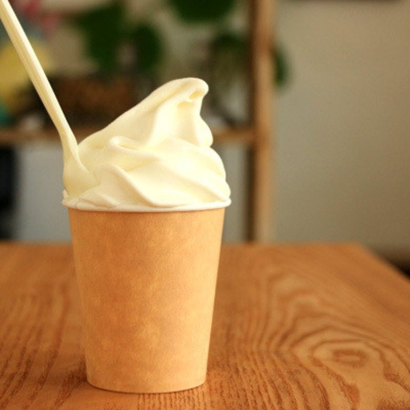 無添加ソフトクリーム(てづくりかしのみせ Happy Berry（ハッピーベリー）)