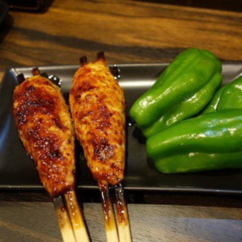 つくねピーマン(居酒屋 焼き鳥 てっつん)