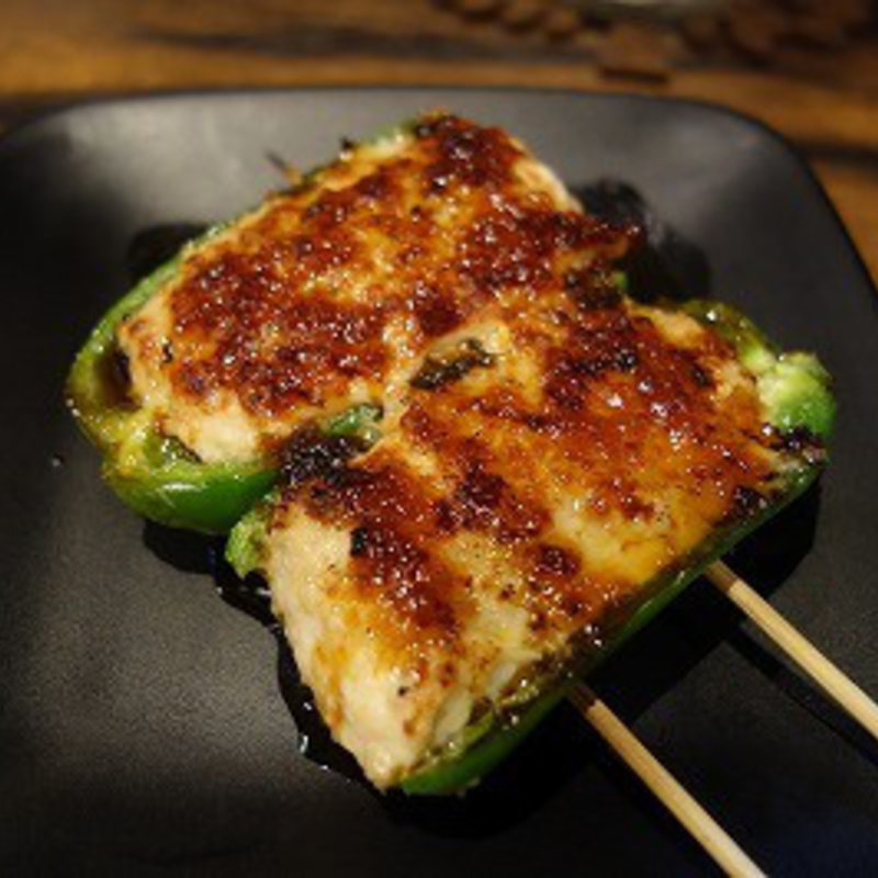 ピーマンの肉詰(居酒屋 焼き鳥 てっつん)