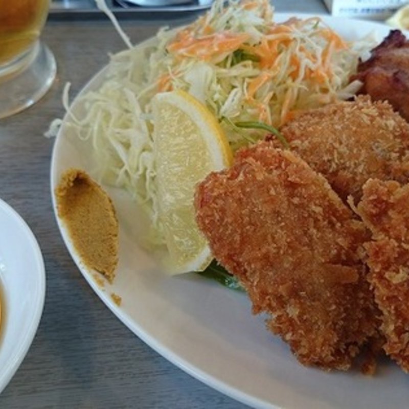 唐揚げとチキンカツのW定食(てっぱん屋台鈴木製作所 )