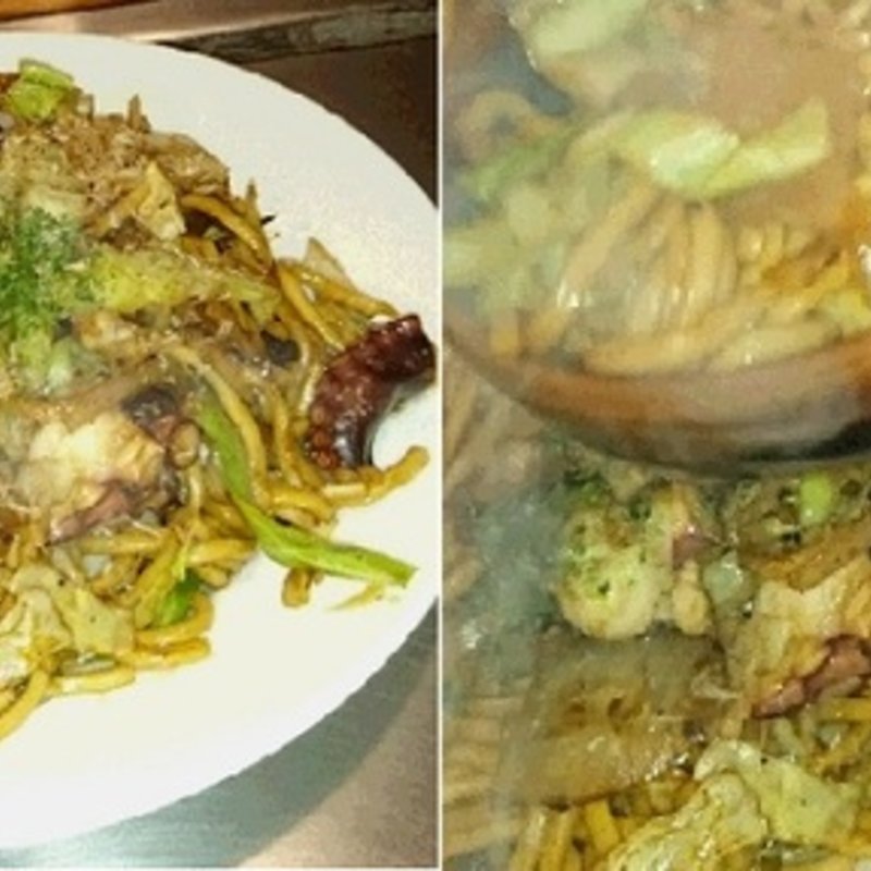 タコの焼きそば(玉子焼 てんしん)