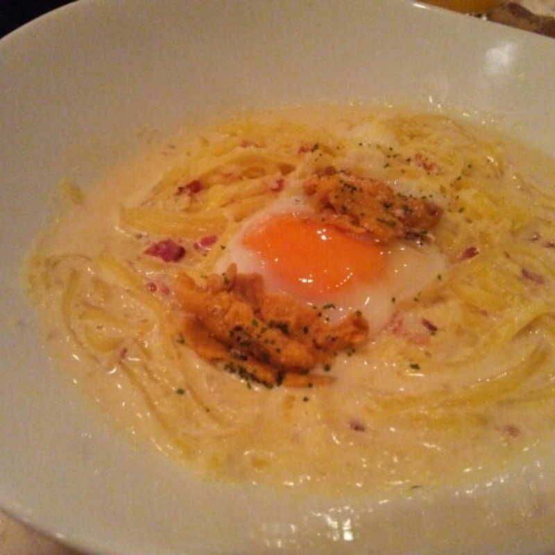 極上ウニボナーラ(デンズキッチン 国分寺)