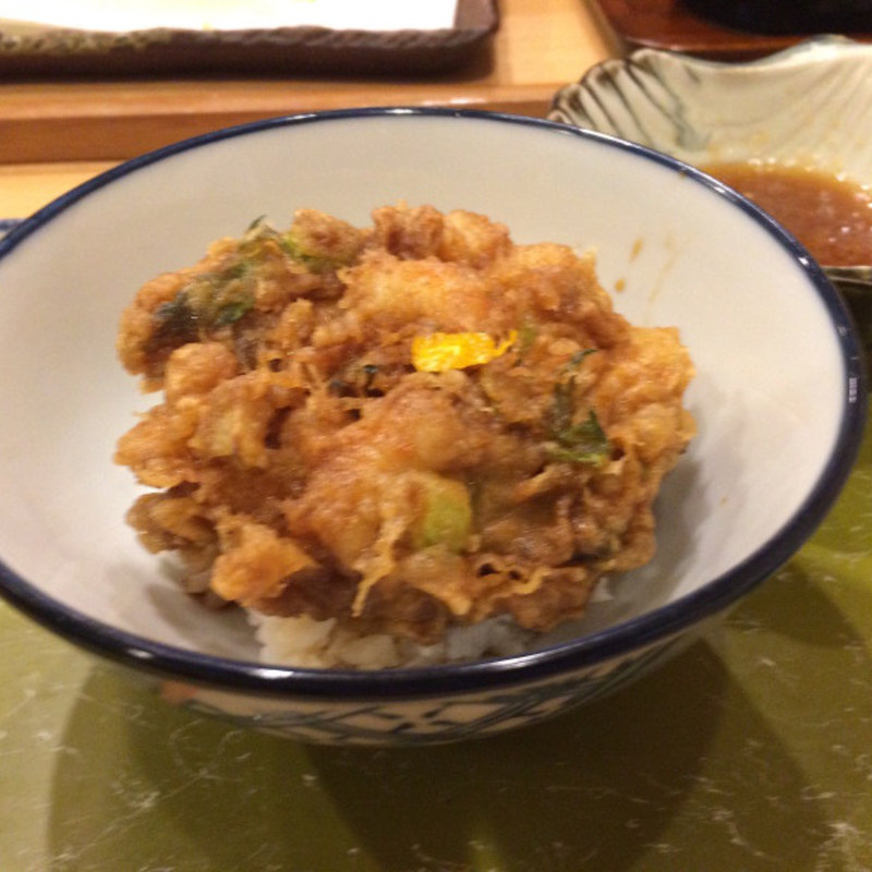 かき揚げ天丼(てんぷら　天蝶)