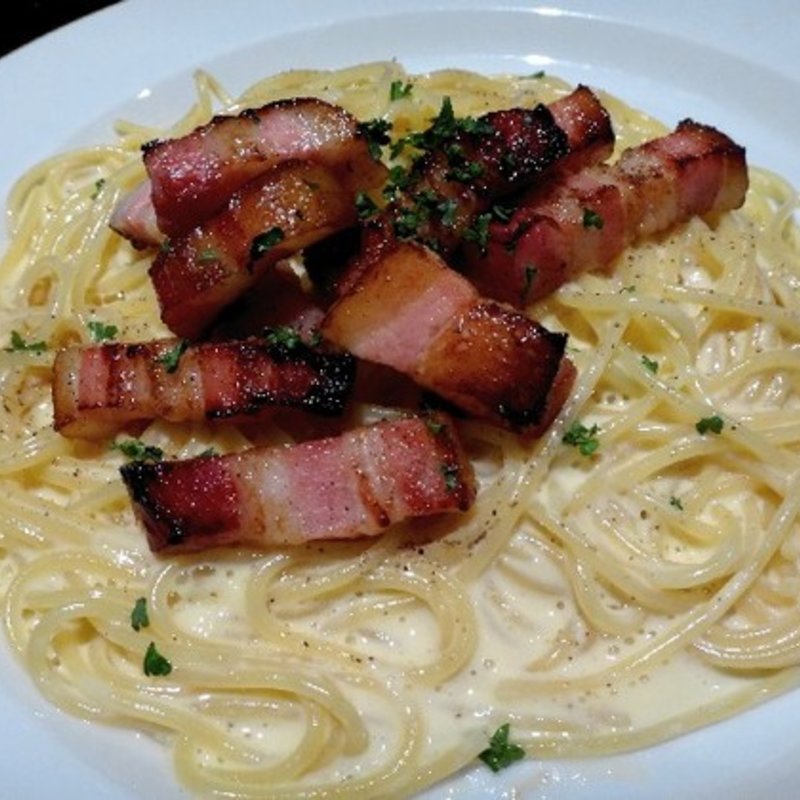 カリカリベーコンのカルボナーラスパゲティ(ド・マーレ湘南 川崎店 )