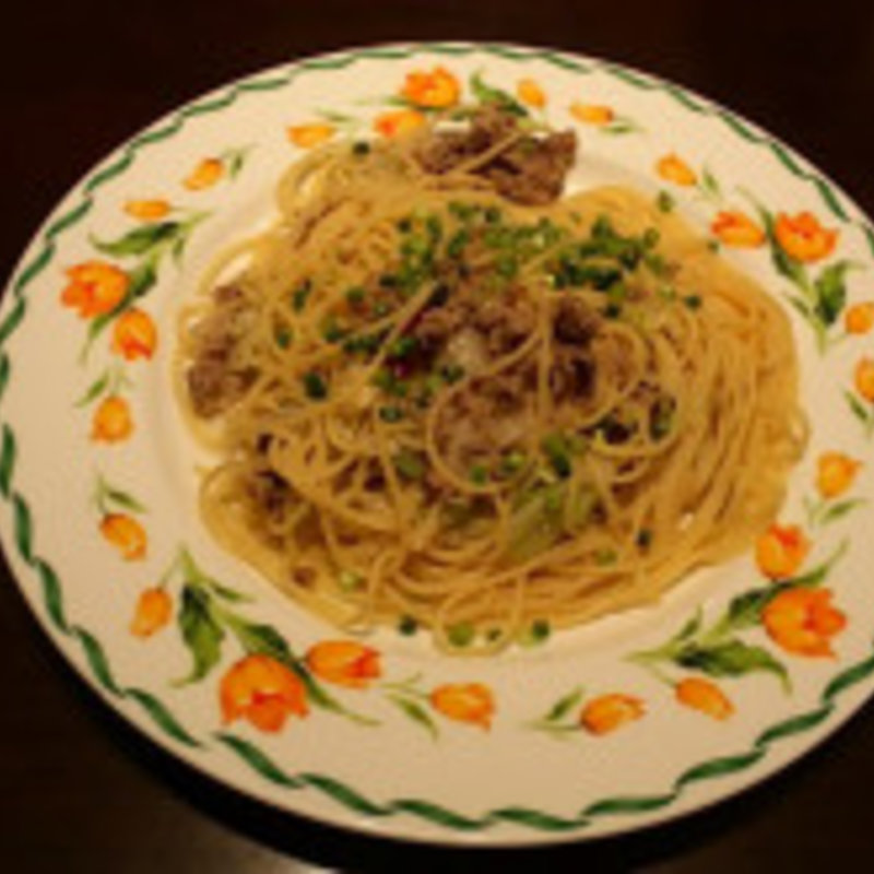 牛肉と冬ネギ 西洋わさびのぺペロンチーノ(ド・マーレ湘南 川崎店 )