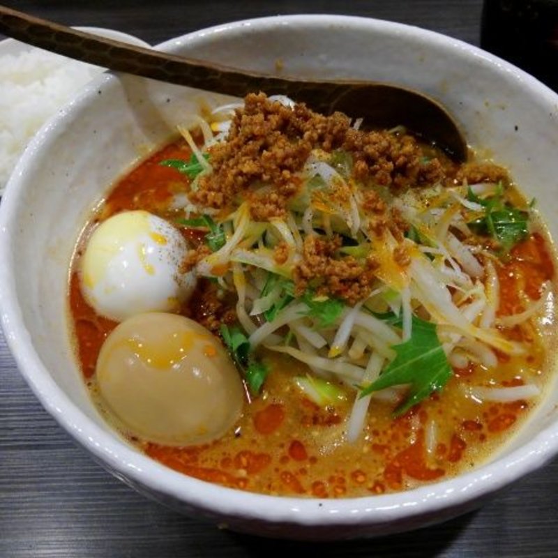 シビカラ胡麻味噌担担麺＋味玉(ど・みそ 町田店)
