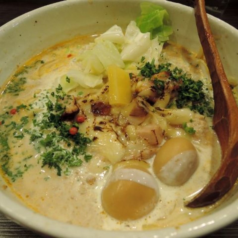 マッシュルームピュレのみそらーめん(ど・みそ 町田店)