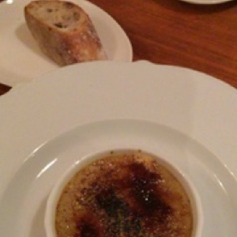 鶏レバーとパイナップルのブリュレ　バゲット付き(トキヤ （tokiya）)