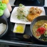 唐揚げ＆コロッケ定食