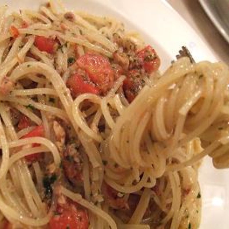 サンマのオイルパスタ(トラットリア・デル・チェーロ)