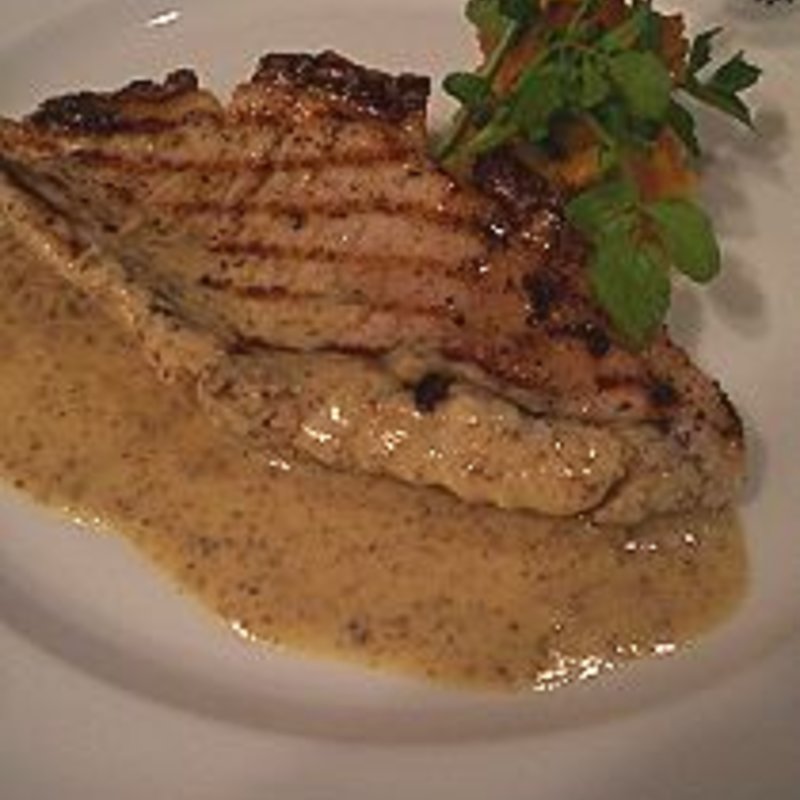 豚ロースのマスタードソース(トラットリア・デル・チェーロ)