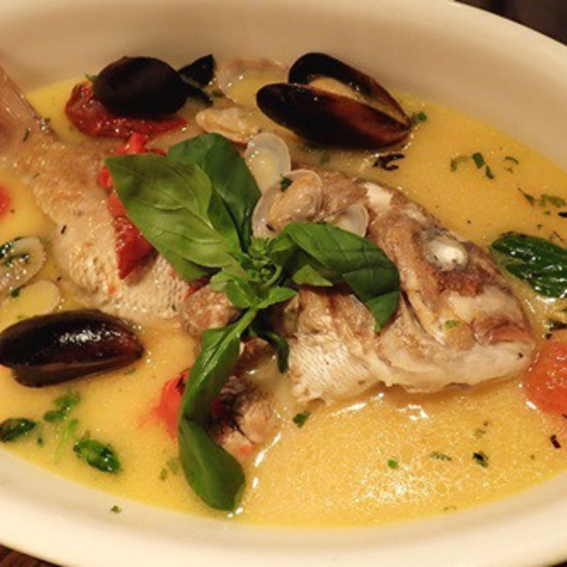 タイのアクアパッツァ(トラットリアドーニ 渋谷)