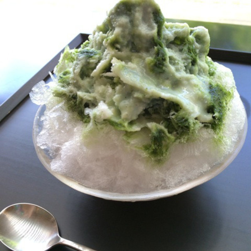 宇治氷に練乳プラス(とらや 一条店 )