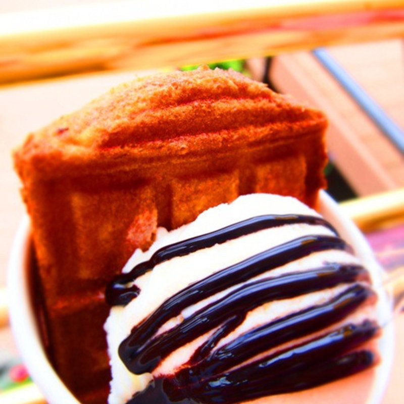 トロリーバスワッフルセット(トロリーバス )