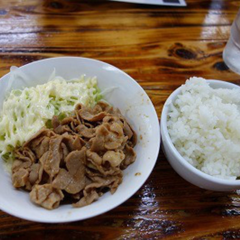 豚焼肉定食(とんぱた亭 三枚町店)