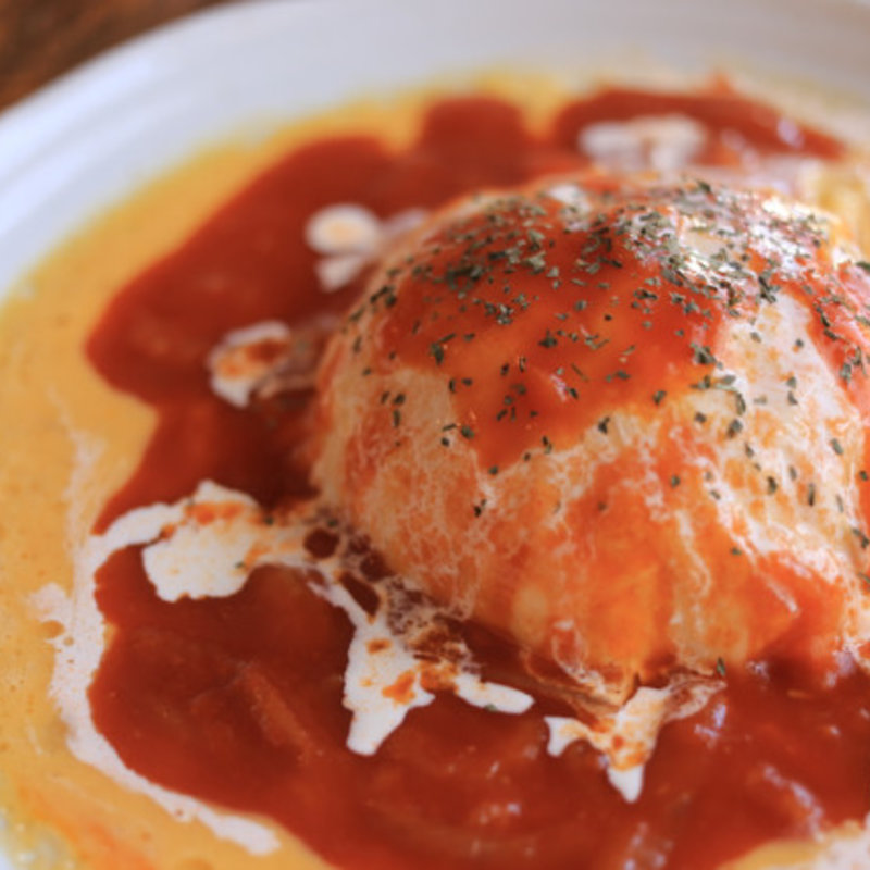 とろ～りオムライスのドリンクとデザートのセット(カフェ・ルーラル （Cafe Rural）)