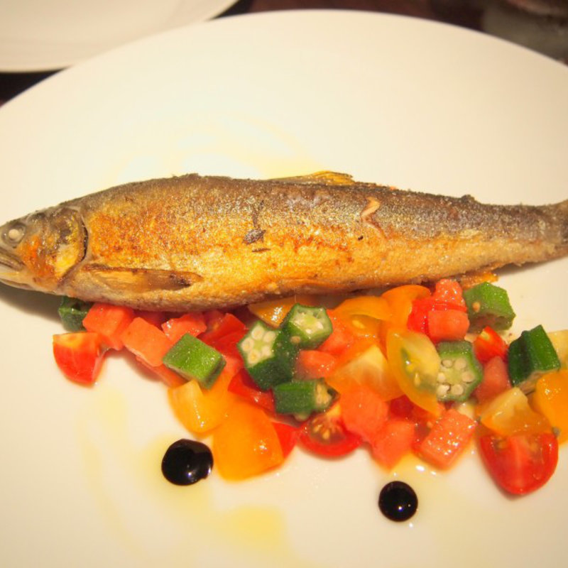 鮎のコンフィ(Kamekichi)