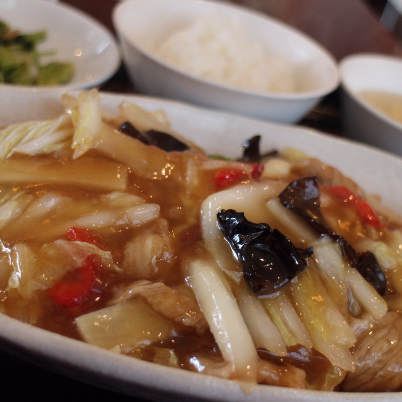 麺ランチ/五目あんかけ焼そば(厨華房 曼田林)