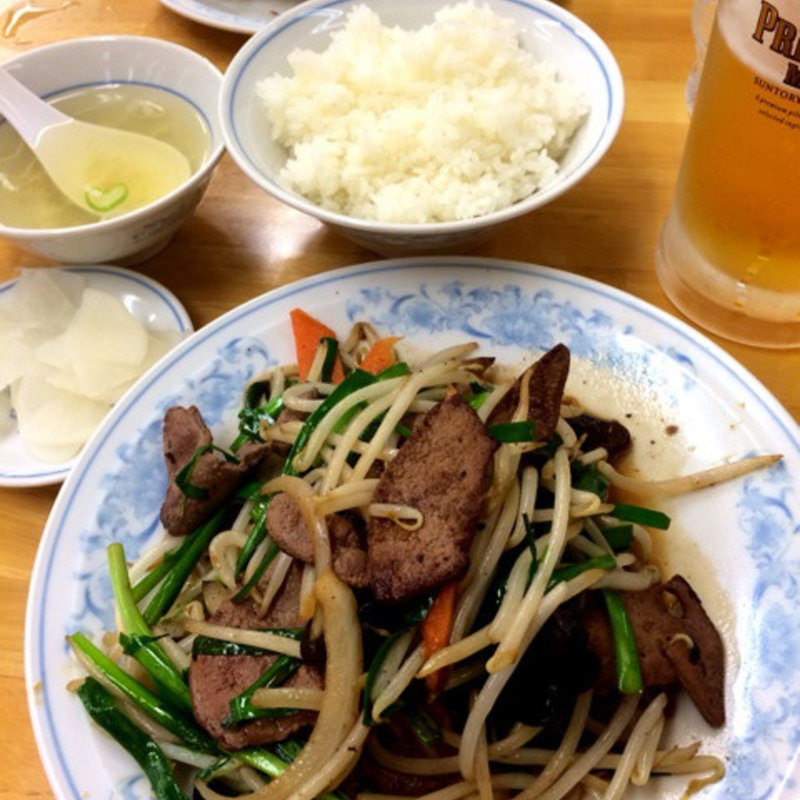 レバニラ(ぎょうざの満洲 荻窪南店)