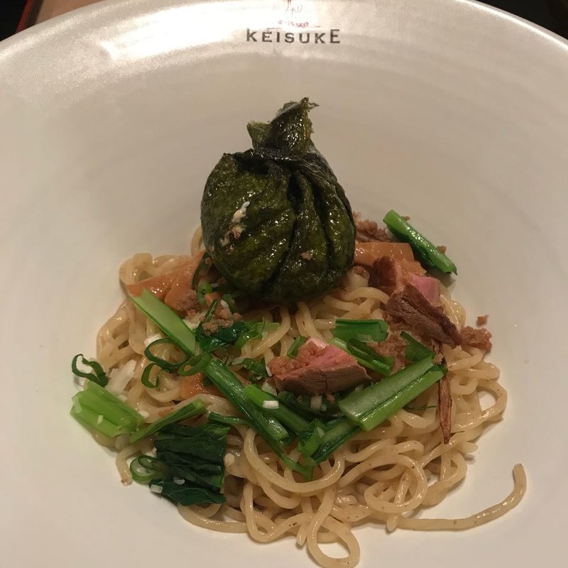 一番搾り鴨油そば(銀座鴨そば 九代目けいすけ)