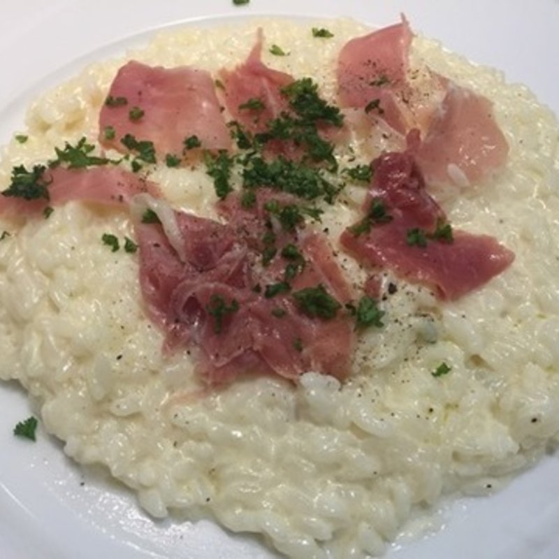 ゴルゴンゾーラチーズと生ハムのクリームリゾット(クチナーレ （Cucinare）)
