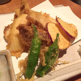 真鯛の天ぷら(さしみの魚紳 （さしみのぎょしん）)