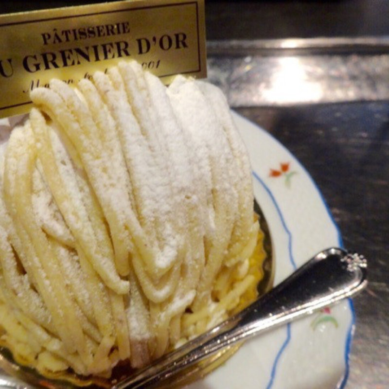 モンブラン(サロン・ド・テ オ・グルニエ・ドール （Salon de The AU GRENIER D'OR）)