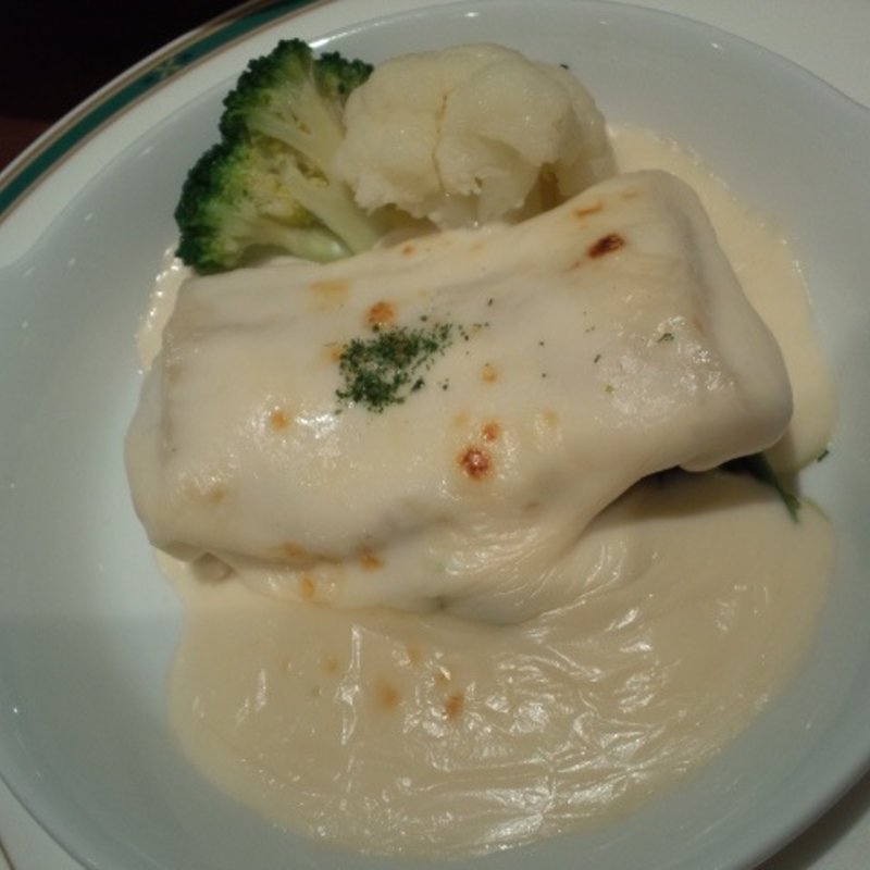 舌平目とほうれん草のグラタン(サロン・ド・テ アンジェリーナ マロニエゲート銀座店)