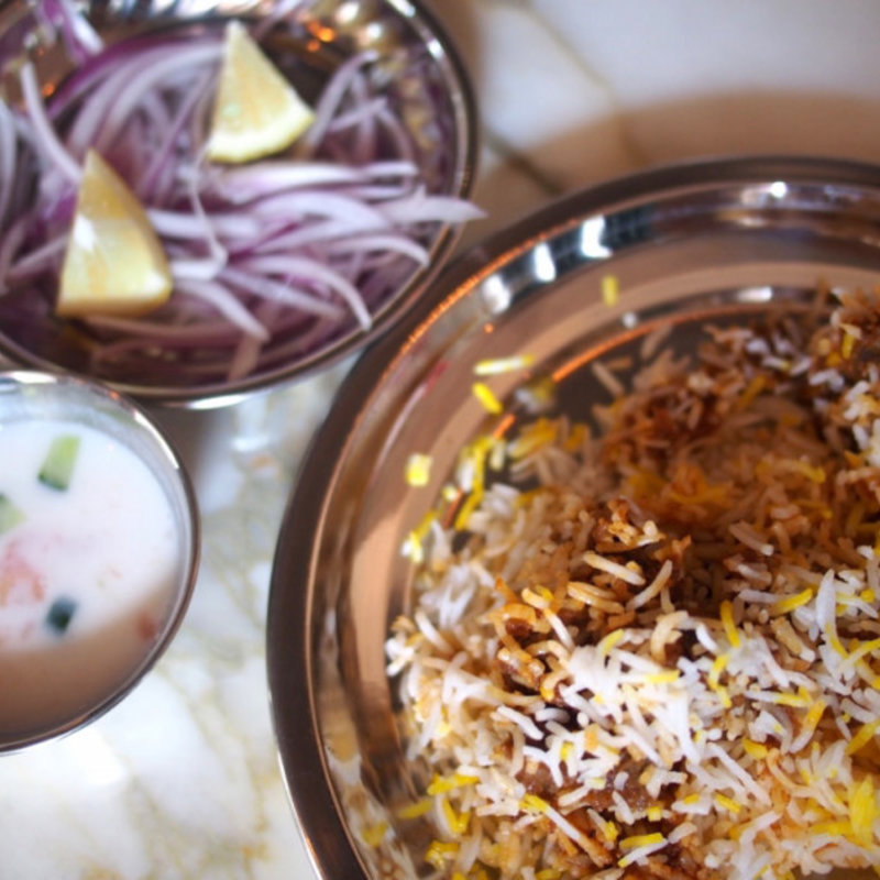 Hyderabadi Mutton Biryani　ハーフ(サンバレーホテル （SUNVALLEY HOTEL）)