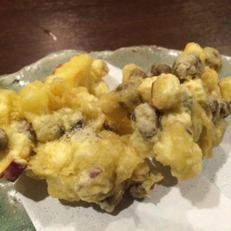 むかごのかき揚げ(さんろくぼう)