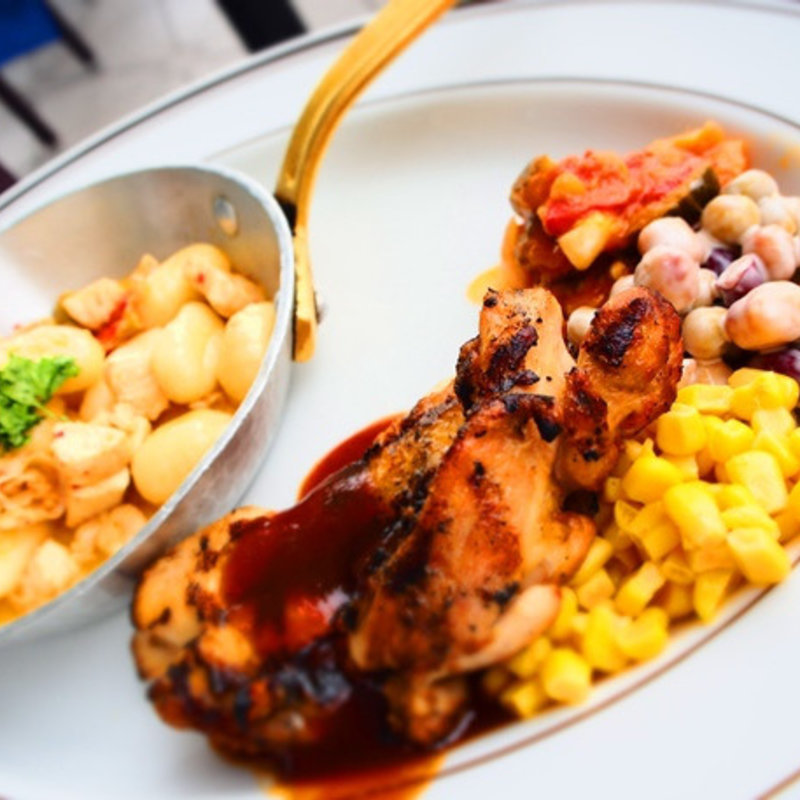 パスタ＆お肉のグリルコンボ(Atlantic(アトランティック)横浜ベイクォーター)