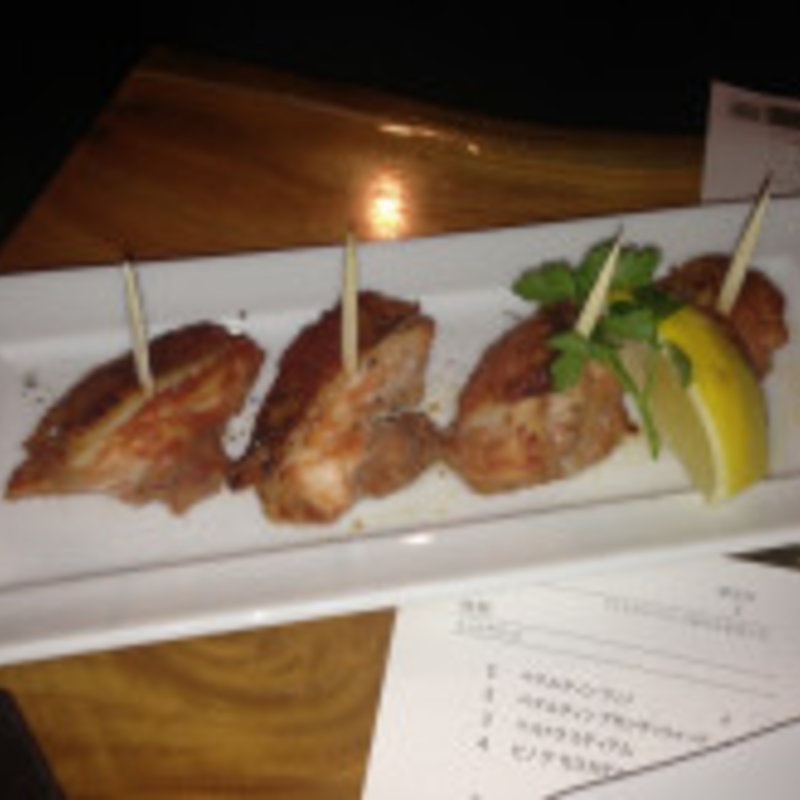 鶏肉のピンチョススタイル(しぇりークラブ)