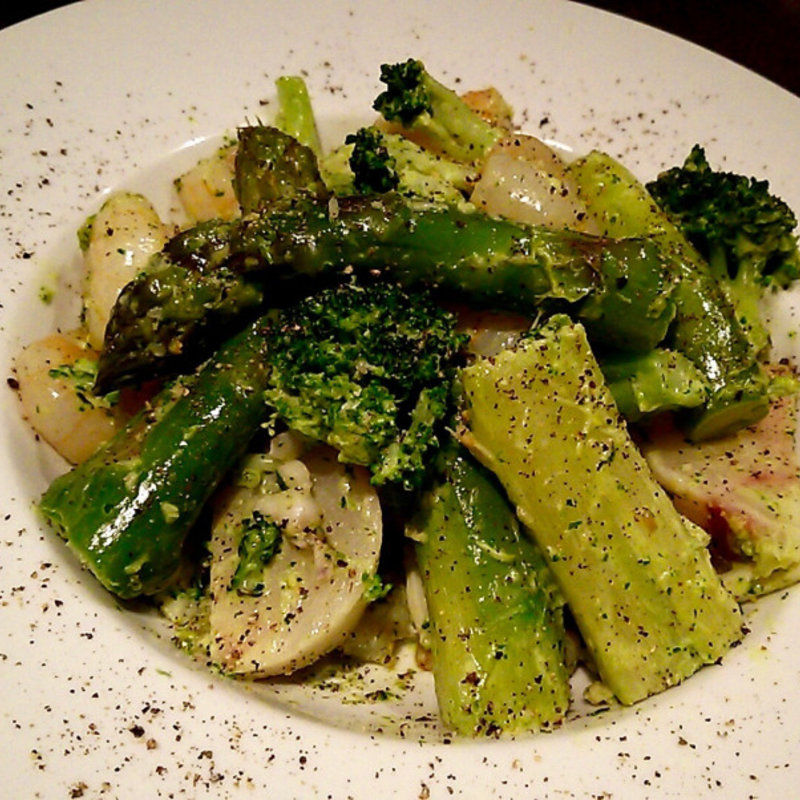 アスパラとカブのグリエ(シエル ブルー （ciel bleu）)