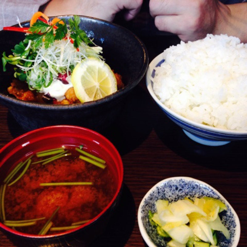鳥の南蛮タルタルソース定食(しのえもん )
