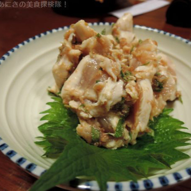 鶏のタタキ(しゃかりき)