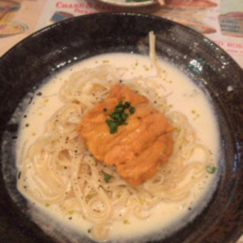 ウニのクリームパスタ(じゃこくじら )