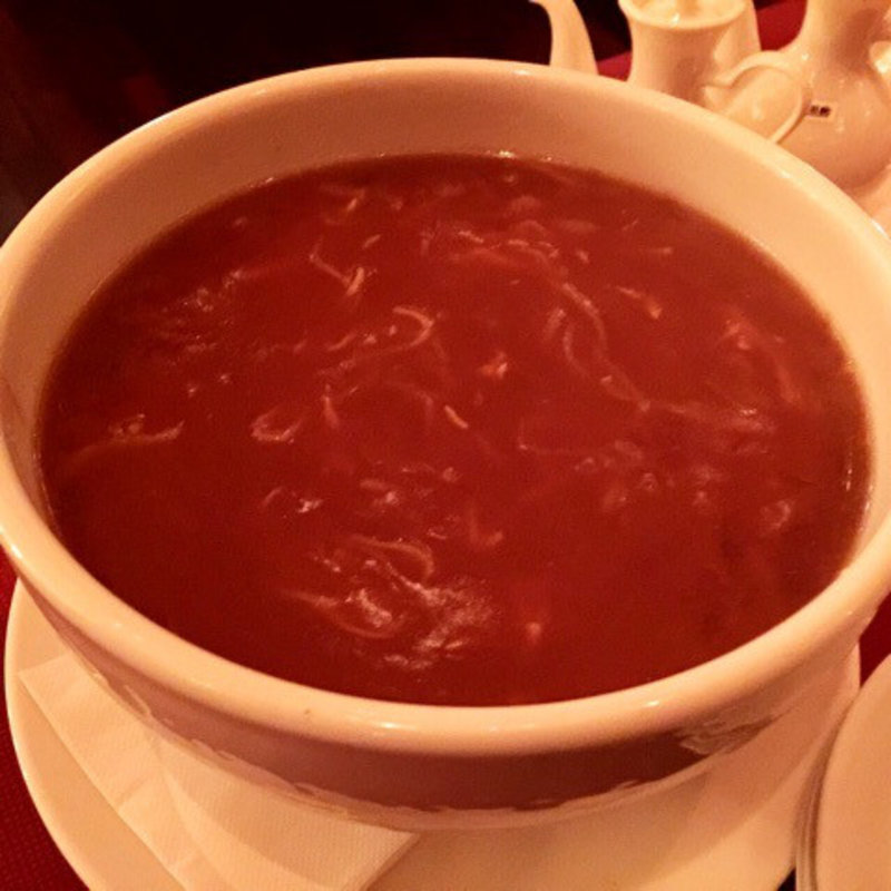 フカヒレ金糸の煮込みつゆそばセット(ジョーズ シャンハイ 銀座店)