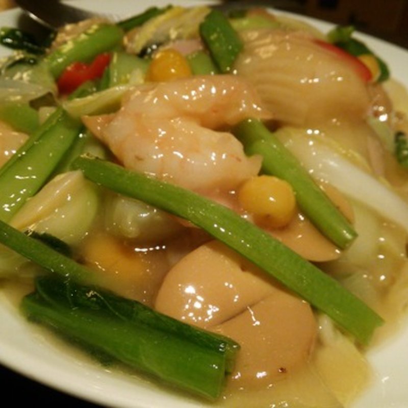 えびと野菜の塩あんかけごはん(シント （SIN-TO）)