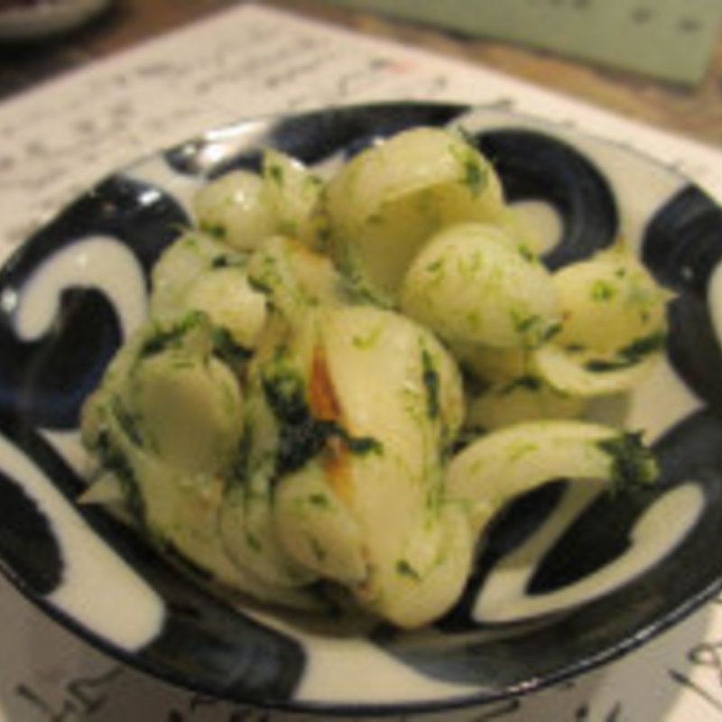 百合根の磯部あえ(三軒茶屋 居酒屋 すこぶる)