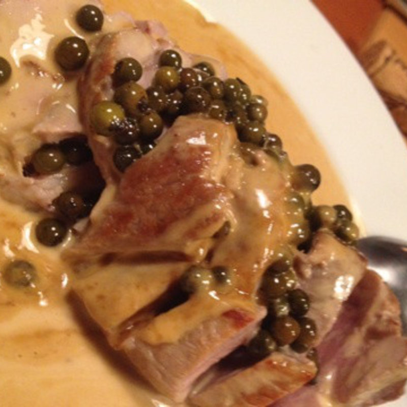 豚フィレのグリーンペッパーソース(すしやあづまニカイ )