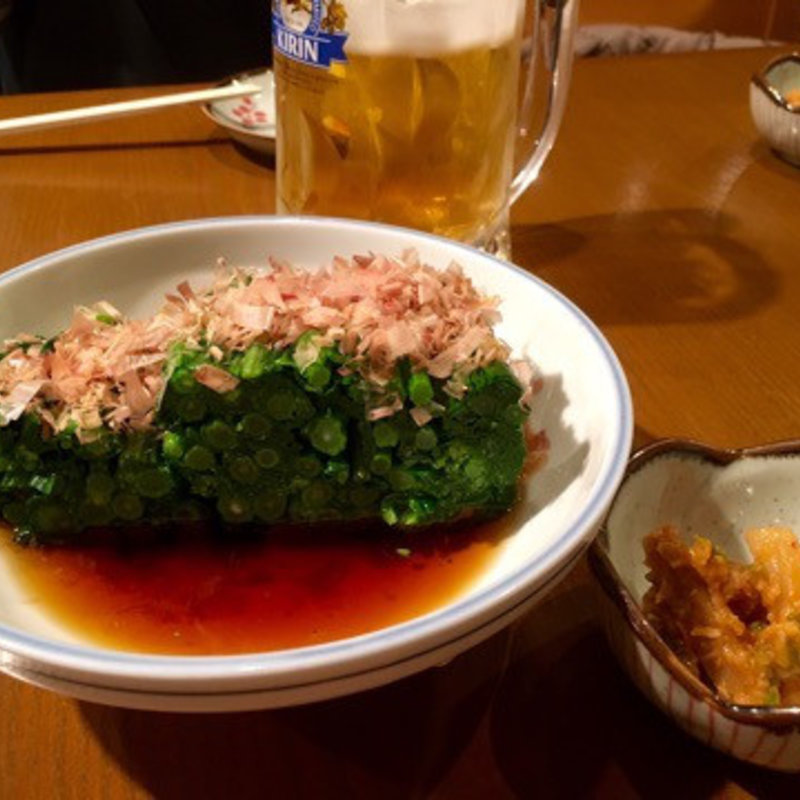 春野沢菜のおひたし(そば味処 ぼっち)