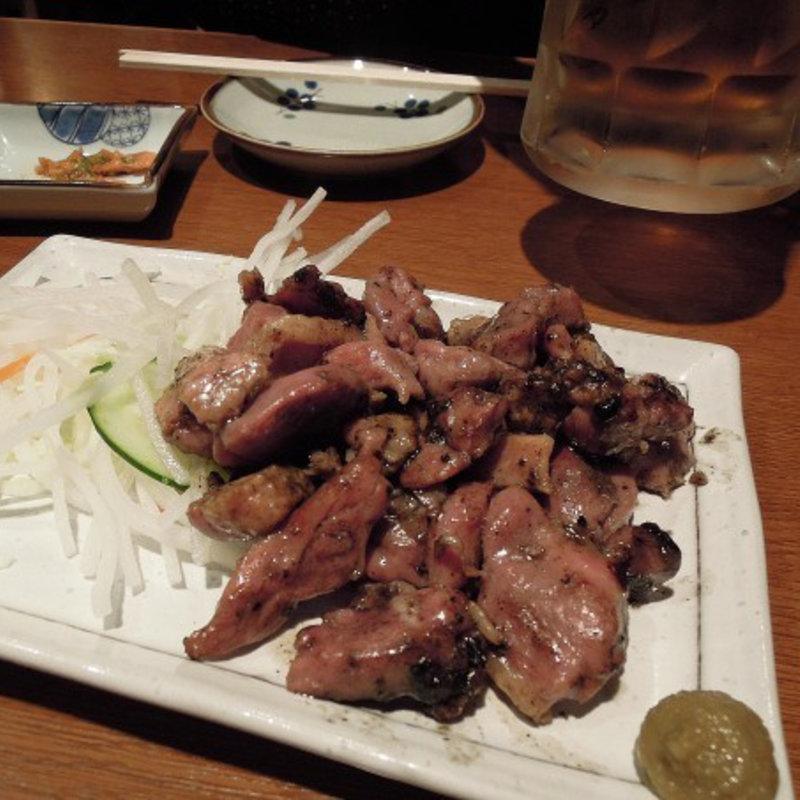 鴨の炭火焼き(そば味処 ぼっち)