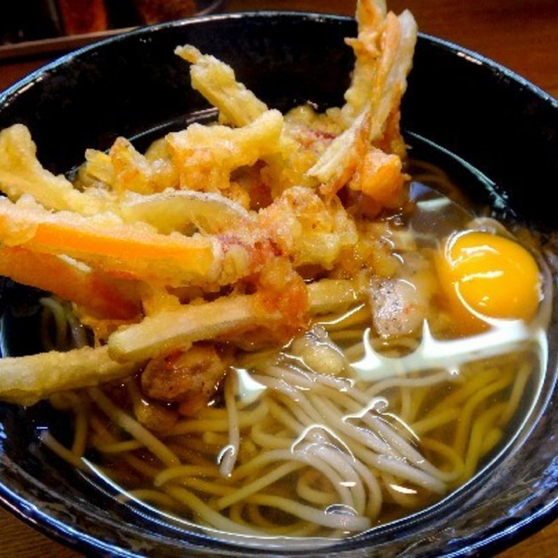 かき揚げ蕎麦(そば居酒屋　きんちゃん)