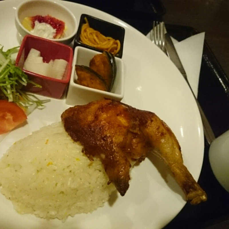 【かきそば】＋【えび天】(そば屋 五衛門)