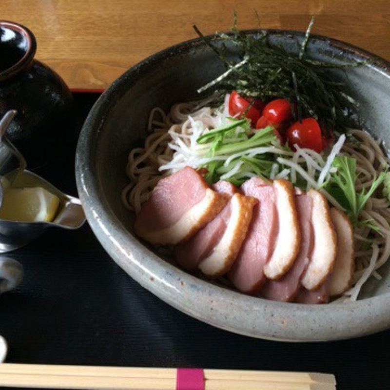 鴨ロースのｻﾗﾀﾞそば(そば廣 )