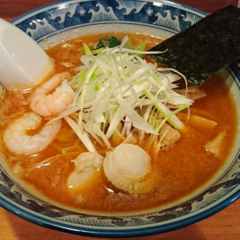 【鍋焼うどん】＋【大えび天ぷら(単品)】(そば甚)