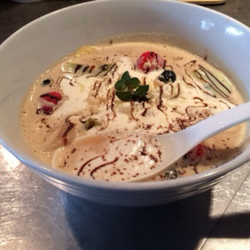 ソラのホワイトチョコ バレンタイン味噌ソバ(ソラノイロ ARTISAN NOODLES)