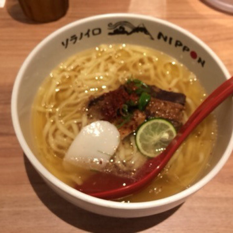 沖縄式角煮塩ラーメン(ソラノイロNIPPON)