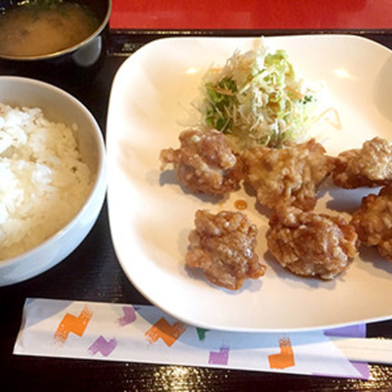 唐揚げランチ(ダイニング レシピ)
