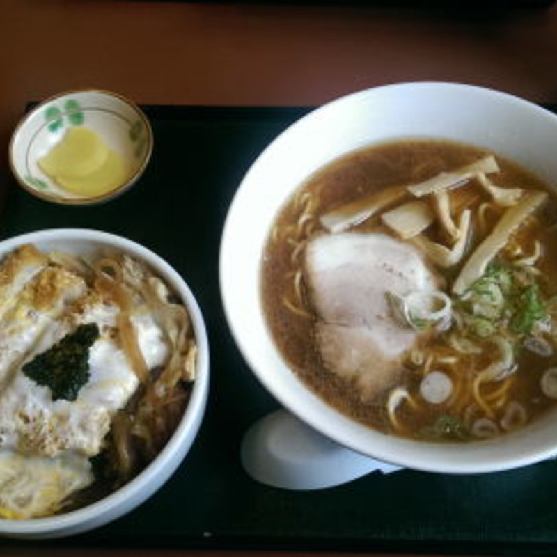 カツ丼セット（ラーメン）(だいまるファミリーレストラン)